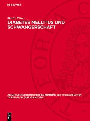 cover image of Diabetes Mellitus und Schwangerschaft